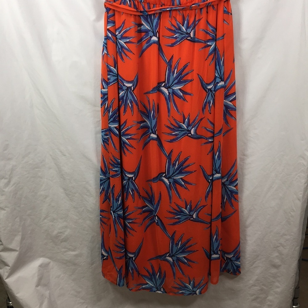 Luxology Coral Blue Tropical Floral Sleeveless Maxi Dress Size 18 NEW With Tags - Picture 2 of 11